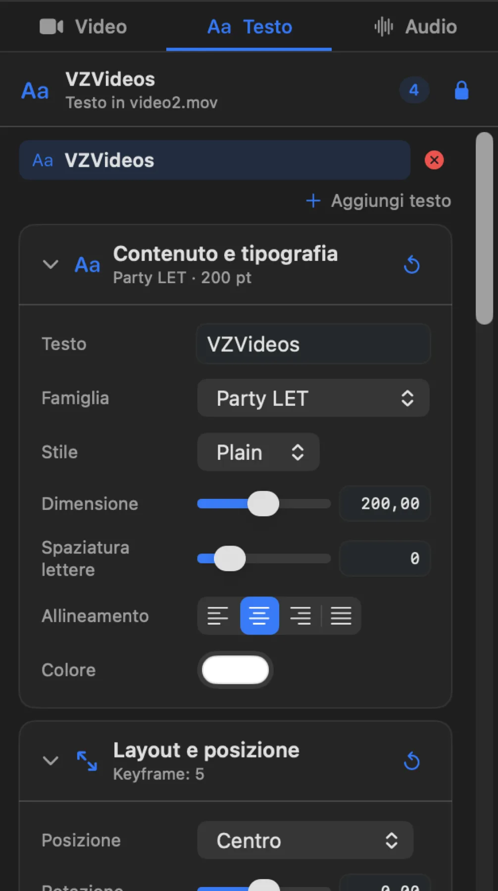 Le prime card separano il contenuto tipografico dal layout e dalla posizione.